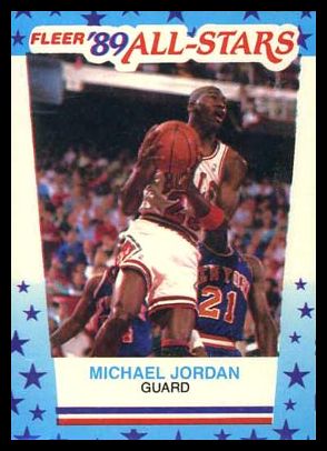 1989 Fleer Sticker 03 Michael Jordan
